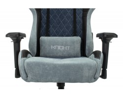 Кресло игровое Zombie VIKING 7 KNIGHT Fabric голубой текстиль/эко.кожа с подголов. крестовина металл-foto6