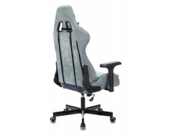 Кресло игровое Zombie VIKING 7 KNIGHT Fabric голубой текстиль/эко.кожа с подголов. крестовина металл-foto4