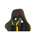 Кресло игровое Zombie A4 черный/желтый эко.кожа с подголов. крестовина пластик