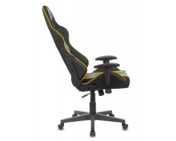Кресло игровое Zombie A4 черный/желтый эко.кожа с подголов. крестовина пластик-foto10