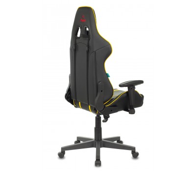 Кресло игровое Zombie A4 черный/желтый эко.кожа с подголов. крестовина пластик