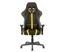 Кресло игровое Zombie A4 черный/желтый эко.кожа с подголов. крестовина пластик-foto2