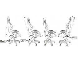 Кресло игровое Zombie A4 черный/желтый эко.кожа с подголов. крестовина пластик-foto12