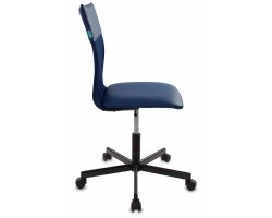 Кресло Бюрократ CH-1399 синий Or-15 эко.кожа/сетка крестовина металл-foto3