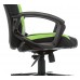Кресло игровое Zombie VIKING-9 черный/салатовый текстиль/эко.кожа крестовина пластик