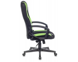 Кресло игровое Zombie VIKING-9 черный/салатовый текстиль/эко.кожа крестовина пластик-foto3