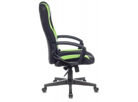 Кресло игровое Zombie VIKING-9 черный/салатовый текстиль/эко.кожа крестовина пластик-foto3