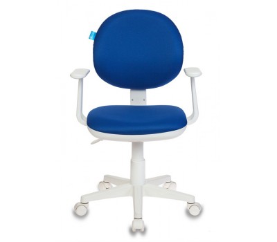 Кресло детское Бюрократ CH-W356AXSN темно-синий 15-10 крестовина пластик пластик белый