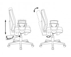 Кресло Бюрократ CH-W545 серый 38-404 крестовина пластик пластик белый-foto6