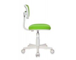 Кресло детское Бюрократ CH-W299 салатовый TW-03A TW-18 сетка/ткань крестовина пластик пластик белый-foto3