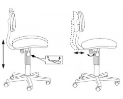 Кресло детское Бюрократ CH-201NX зеленый милитари Military крестовина пластик-foto5