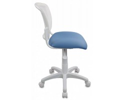 Кресло детское Бюрократ CH-W296NX белый TW-15 сиденье голубой 26-24 сетка/ткань крестовина пластик пластик белый-foto3