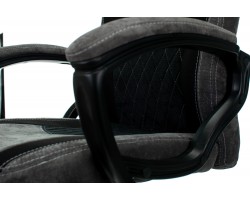 Кресло игровое Zombie VIKING 6 KNIGHT Fabric серый/черный с подголов. крестовина металл-foto7