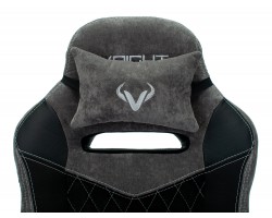 Кресло игровое Zombie VIKING 6 KNIGHT Fabric серый/черный с подголов. крестовина металл-foto12