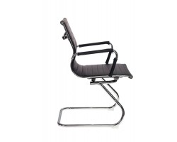 Кресло Бюрократ CH-883-LOW-V черный эко.кожа низк.спин. полозья металл хром-foto3