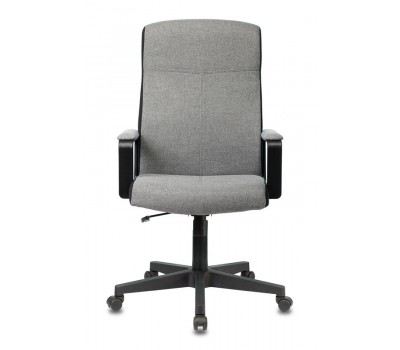 Кресло руководителя Бюрократ DOMINUS серый 10-128 крестовина пластик