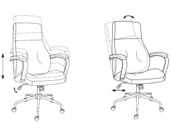 Кресло руководителя Бюрократ T-703SL молочный эко.кожа крестовина металл хром-foto5