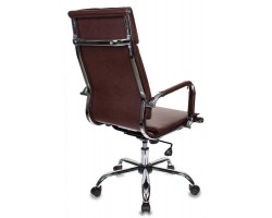 Кресло руководителя Бюрократ Ch-993 коричневый искусственная кожа крестовина металл хром-foto4