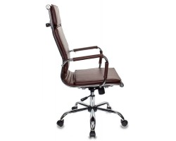 Кресло руководителя Бюрократ Ch-993 коричневый искусственная кожа крестовина металл хром-foto3