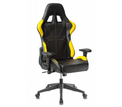 Кресло игровое Zombie VIKING 5 AERO черный/желтый эко.кожа с подголов. крестовина пластик