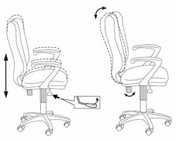 Кресло Бюрократ Ch-540AXSN синий 26-21 крестовина пластик-foto5