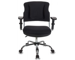 Кресло Бюрократ CH-323AXSN черный 26-28 крестовина металл хром-foto2