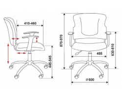 Кресло Бюрократ CH-323AXSN черный 26-28 крестовина металл хром-foto6