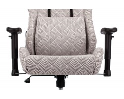 Кресло игровое Zombie VIKING LOFT серый Loft ромбик с подголов. крестовина металл-foto6