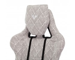 Кресло игровое Zombie VIKING LOFT серый Loft ромбик с подголов. крестовина металл-foto9