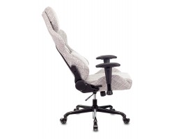 Кресло игровое Zombie VIKING LOFT серый Loft ромбик с подголов. крестовина металл-foto5