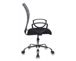 Кресло Бюрократ CH-599AXSL серый TW-32K03 сиденье черный TW-11 сетка/ткань крестовина металл хром-foto3