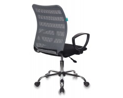 Кресло Бюрократ CH-599AXSL серый TW-32K03 сиденье черный TW-11 сетка/ткань крестовина металл хром-foto4