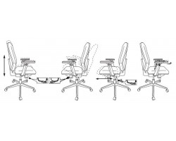 Кресло Бюрократ CH-545/LUX черный 38-418 крестовина алюминий-foto7