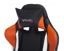 Кресло игровое Zombie VIKING TANK черный/оранжевый/белый эко.кожа с подголов. крестовина металл-foto9