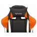 Кресло игровое Zombie VIKING TANK черный/оранжевый/белый эко.кожа с подголов. крестовина металл