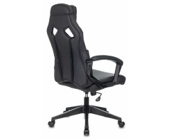 Кресло игровое Zombie DRIVER черный/голубой эко.кожа с подголов. крестовина пластик-foto4