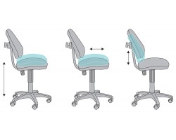 Кресло детское Бюрократ KD-4 зеленый карандаши крестовина пластик-foto6