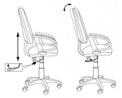 Кресло Бюрократ CH-1300 черный Престиж+ крестовина пластик-foto6