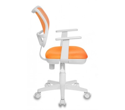 Кресло детское Бюрократ Ch-W797 оранжевый сиденье оранжевый TW-96-1 сетка/ткань крестовина пластик пластик белый