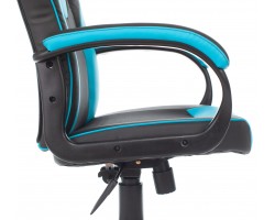 Кресло игровое Zombie GAME 17 черный/синий текстиль/эко.кожа крестовина пластик-foto8