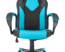 Кресло игровое Zombie GAME 17 черный/синий текстиль/эко.кожа крестовина пластик-foto5