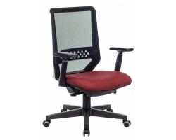 Кресло руководителя Бюрократ EXPERT черный TW-01 сиденье красный 38-410 сетка/ткань с подголов. крестовина пластик-foto5