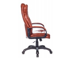 Кресло руководителя Бюрократ CH-879N коричневый Boroko-37 эко.кожа крестовина пластик-foto3