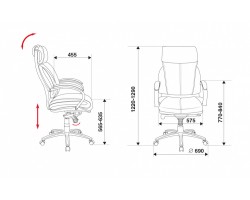 Кресло руководителя Бюрократ T-9904SL черный эко.кожа крестовина металл хром-foto6