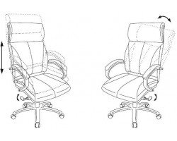 Кресло руководителя Бюрократ T-9904SL черный эко.кожа крестовина металл хром-foto5