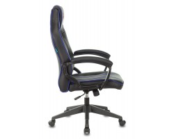 Кресло игровое Zombie A3 черный/синий эко.кожа крестовина пластик-foto3