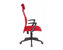 Кресло руководителя Бюрократ KB-8N красный TW-35N TW-97N сетка/ткань с подголов. крестовина пластик-foto3