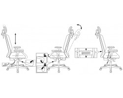 Кресло руководителя Бюрократ EXPERT черный TW-01 38-418 сетка/ткань с подголов. крестовина пластик-foto9