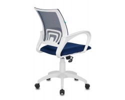 Кресло Бюрократ CH-W695N темно-синий TW-05N TW-10N сетка/ткань крестовина пластик пластик белый-foto4