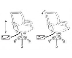 Кресло Бюрократ CH-W695N темно-синий TW-05N TW-10N сетка/ткань крестовина пластик пластик белый-foto6